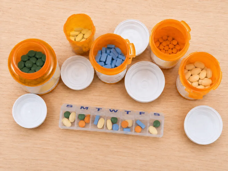 Generic prescription medication bottles